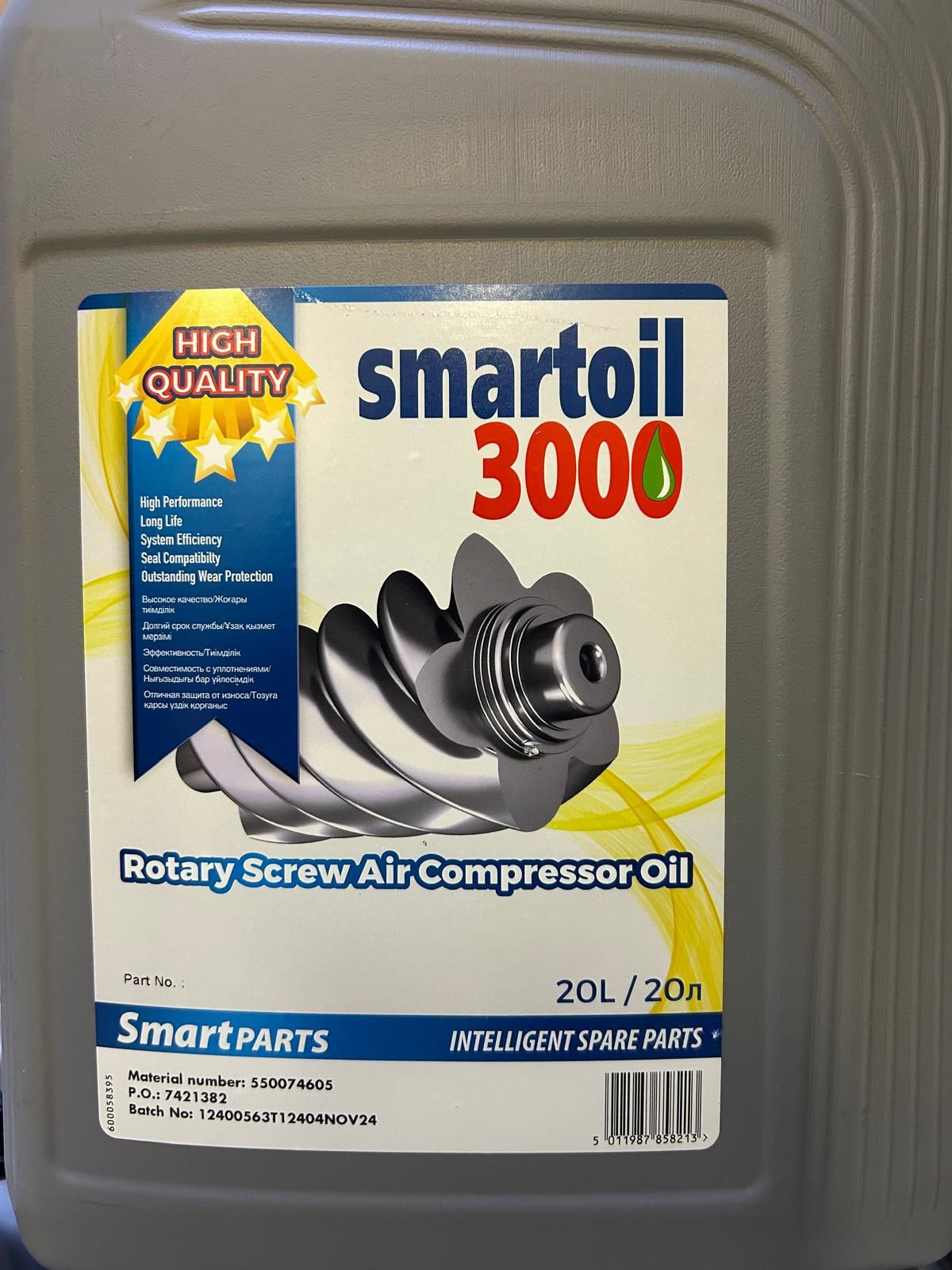 SMARTOİL 3000 VİDALI KOMPRESÖR YAĞI 20 LT