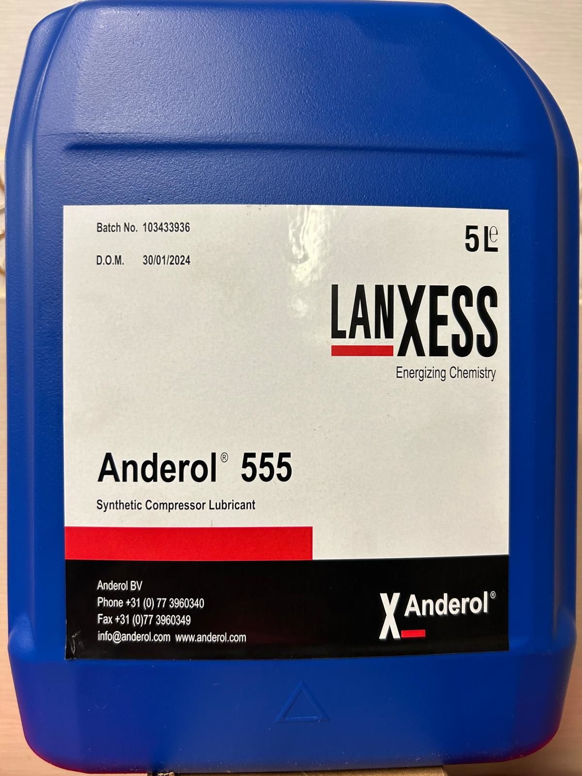 Anderol 555 - 5 Litre Sentetik Kompresör ve Vakum Pompası Yağı