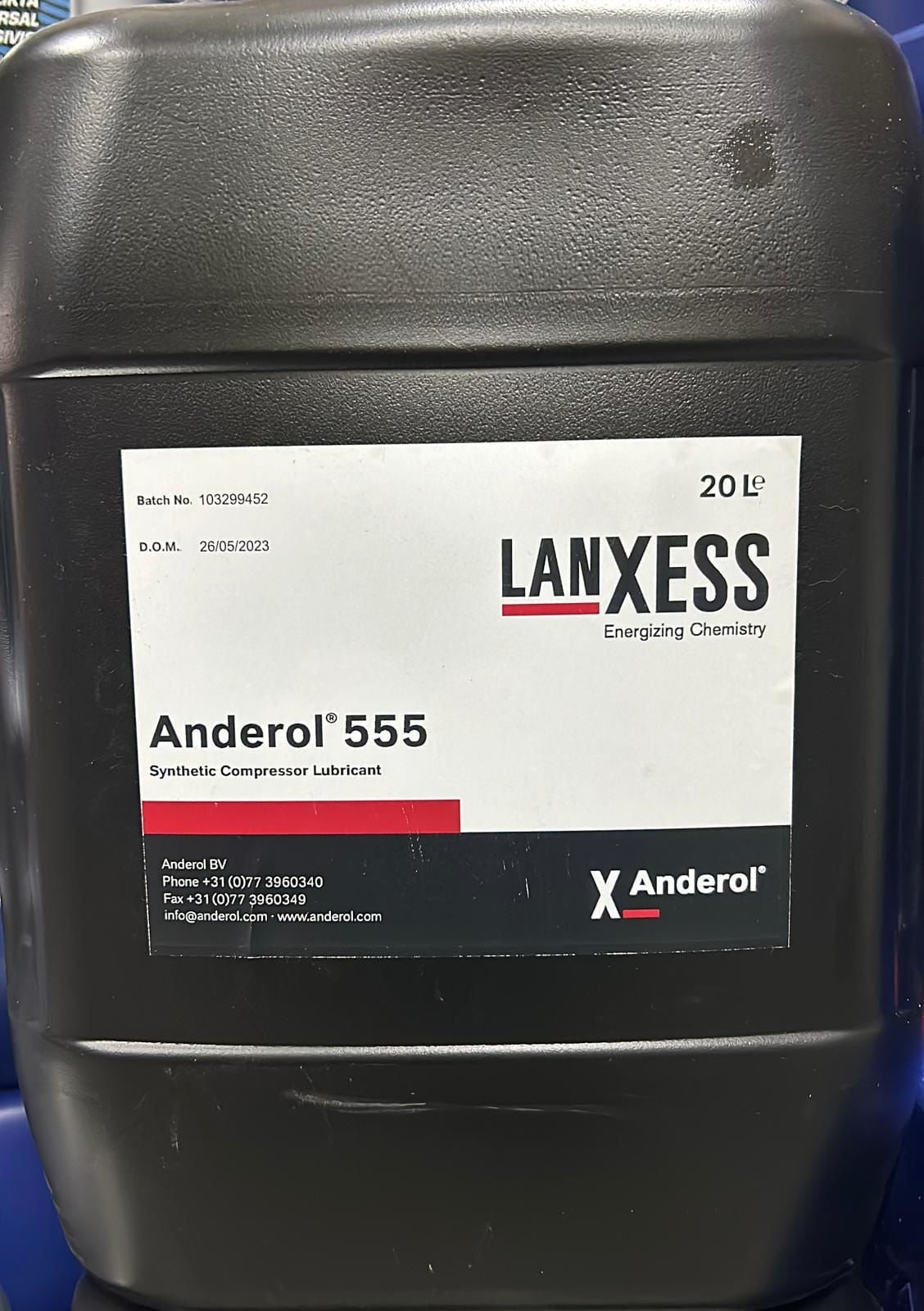 Anderol 555 - 20 Litre Sentetik Kompresör ve Vakum Pompası Yağı
