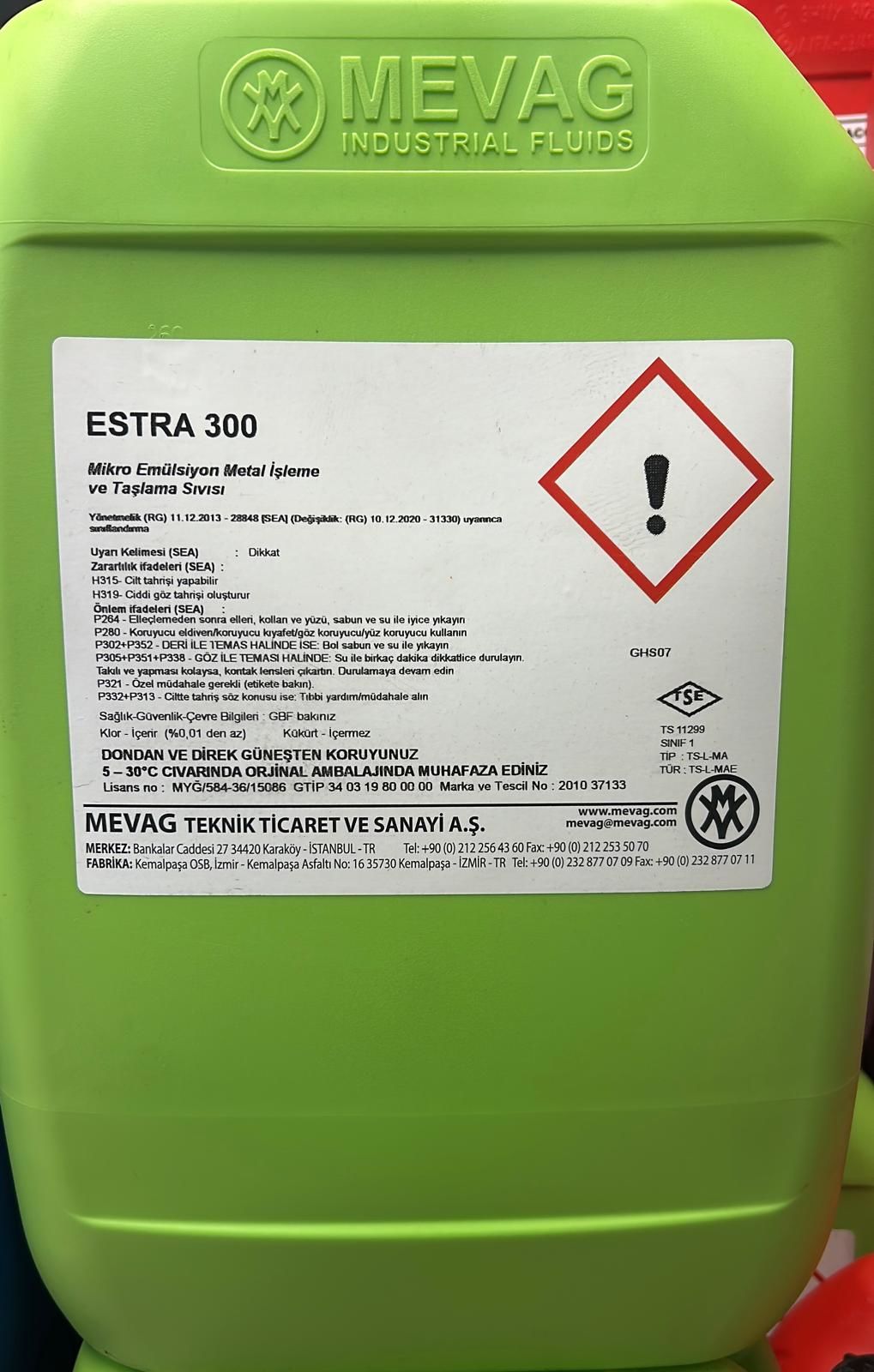 Mevag Estra 300 boryağ 25 kg