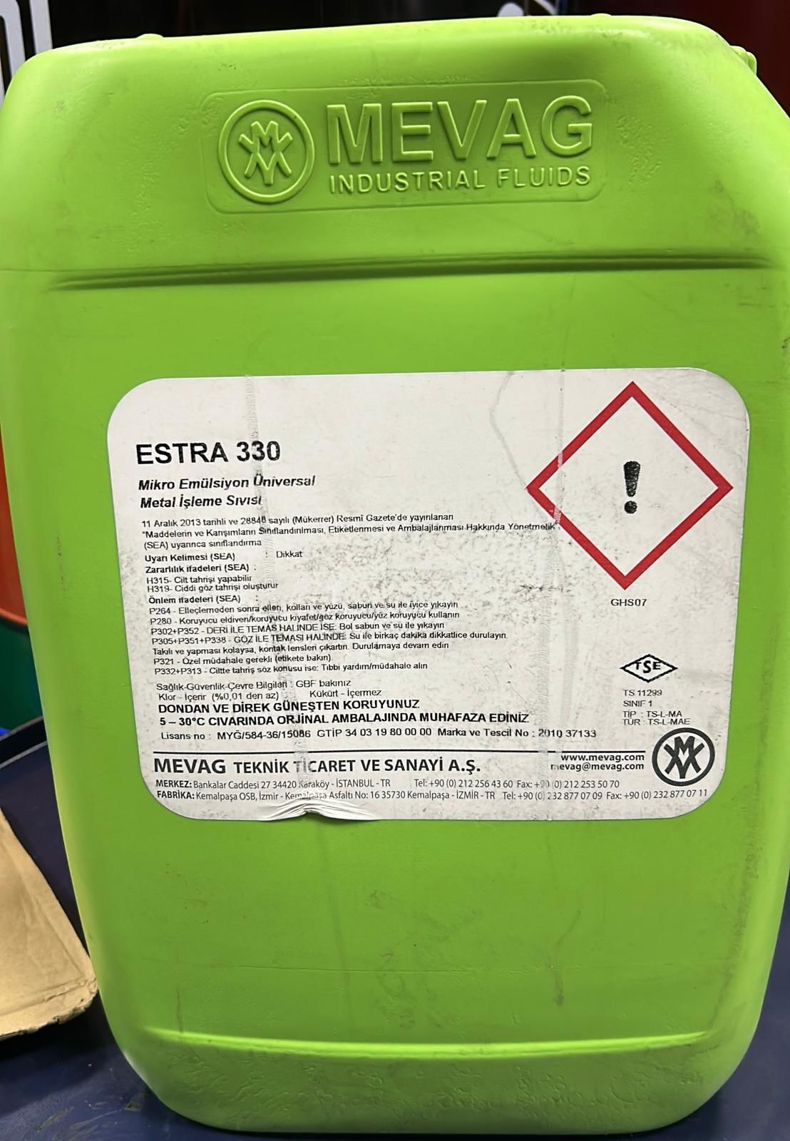 MEVAG ESTRA 330 BORYAĞ 25 KG BİDON