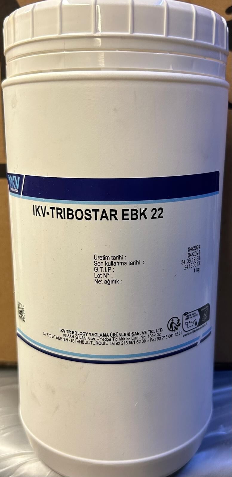IKV EBK 22 Yüksek Hız Gresi 1 kg